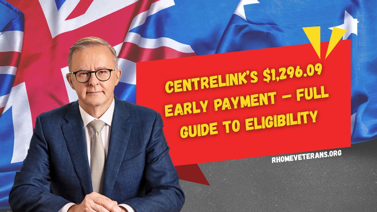 Centrelink’s $1,296.09 Early Payment – Full Guide to Eligibility and When You’ll Be Paid